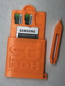 MicroSD Card Case and Tweezers